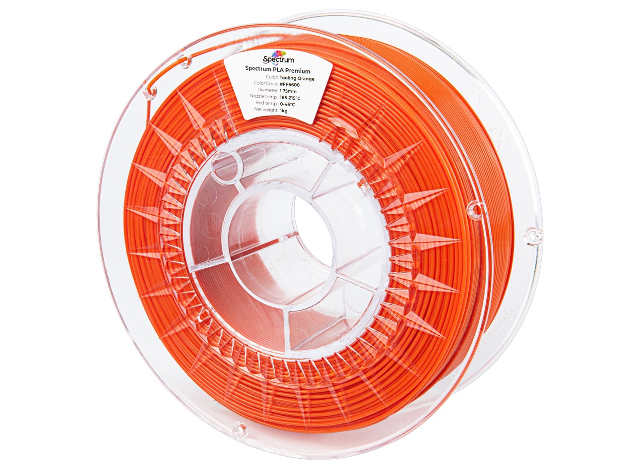 Levně Spectrum CW-HS-001 3D filament, PLA Premium, 1,75mm, 1000g, Oranžový (Tooling orange)