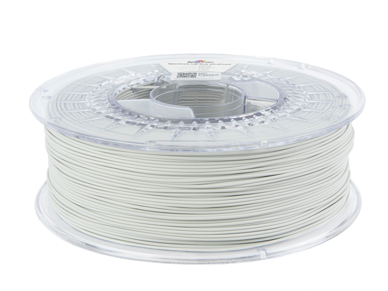 Levně Spectrum 81002 3D filament, LW-PLA UltraFoam, 1,75mm, 750g, Světle šedý (Light grey)
