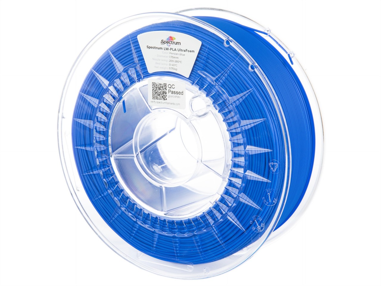Levně Spectrum 81004 3D filament, LW-PLA UltraFoam, 1,75mm, 750g, Modrý (Persian blue)