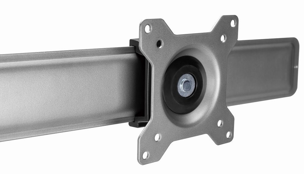 Držák 2 monitorů na stěnu GEMBIRD MA-WA3-01, naklápečí, až do 27” a 6kg, vesmírně šedý