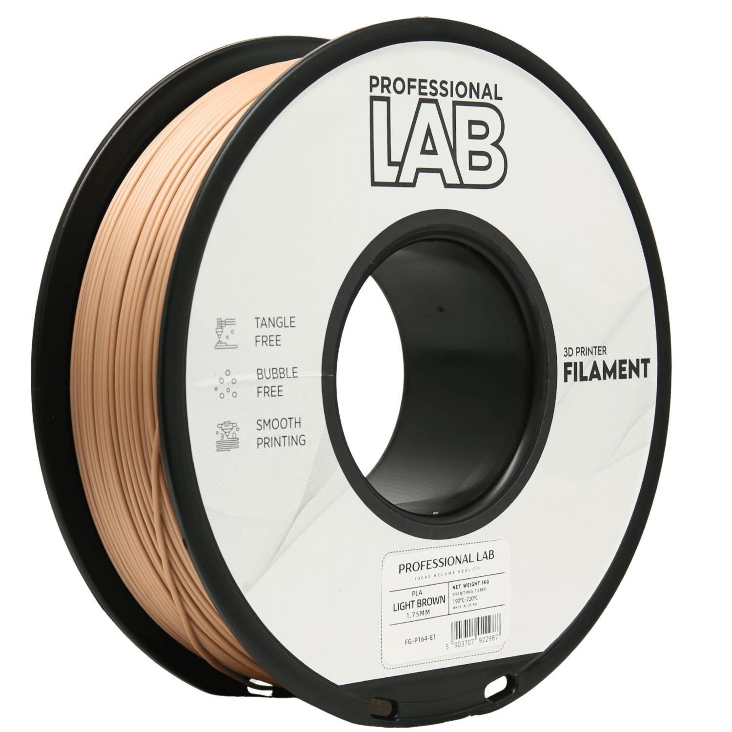 Professional Lab FG-P164-E1, 3D filament, PLA, 1.75mm, 1000g, Light brown
