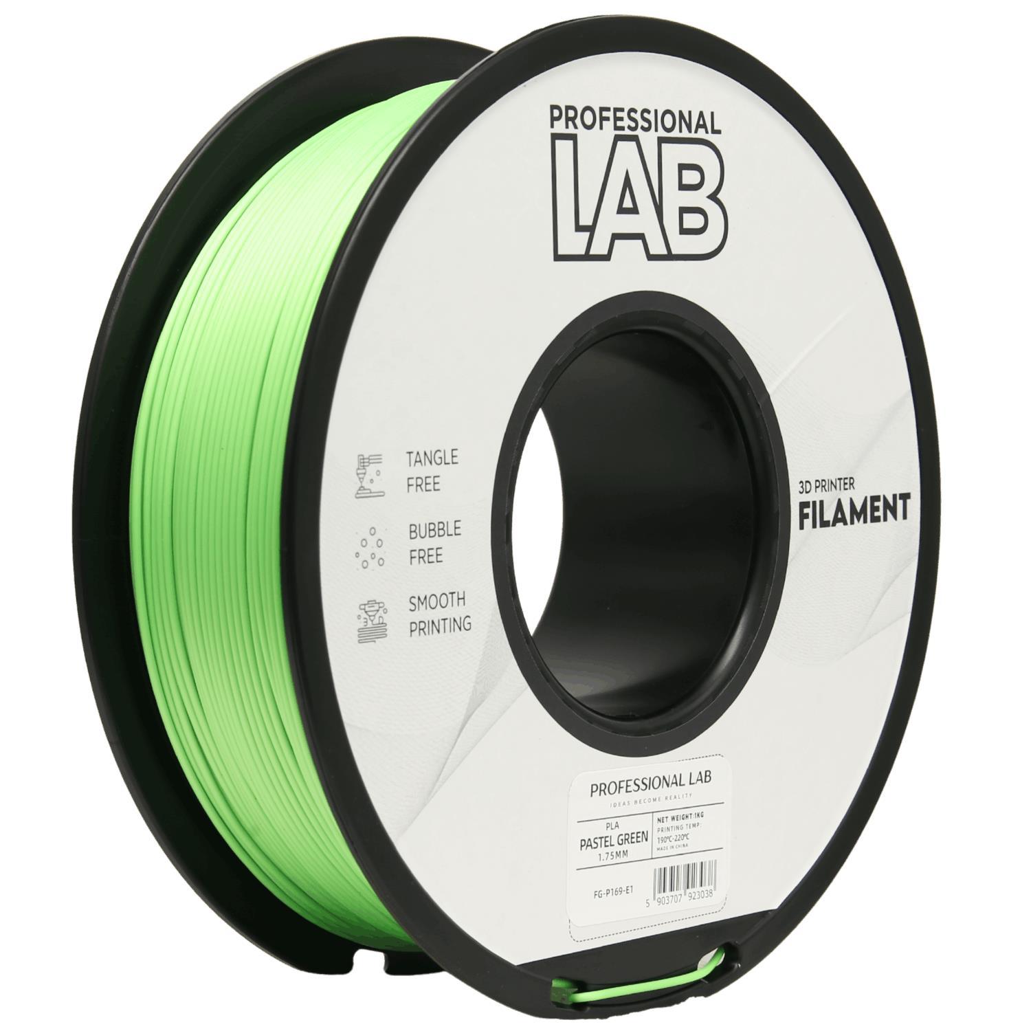 Professional Lab FG-P169-E1, 3D filament, PLA, 1.75mm, 1000g, Green (Pastel green)