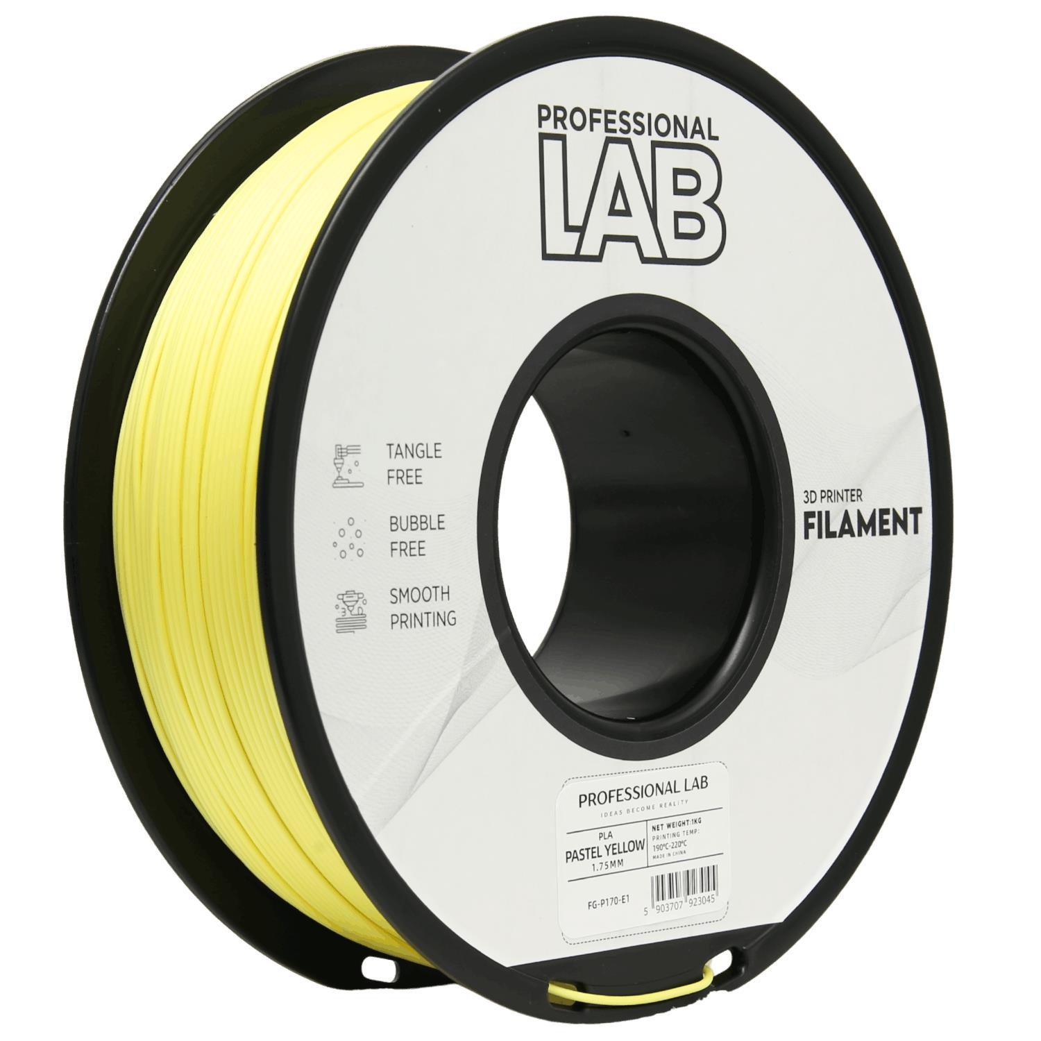 Professional Lab Professional Lab FG-P170-E1, 3D filament, PLA, 1.75mm, 1000g, Yellow (Pastel yellow)
