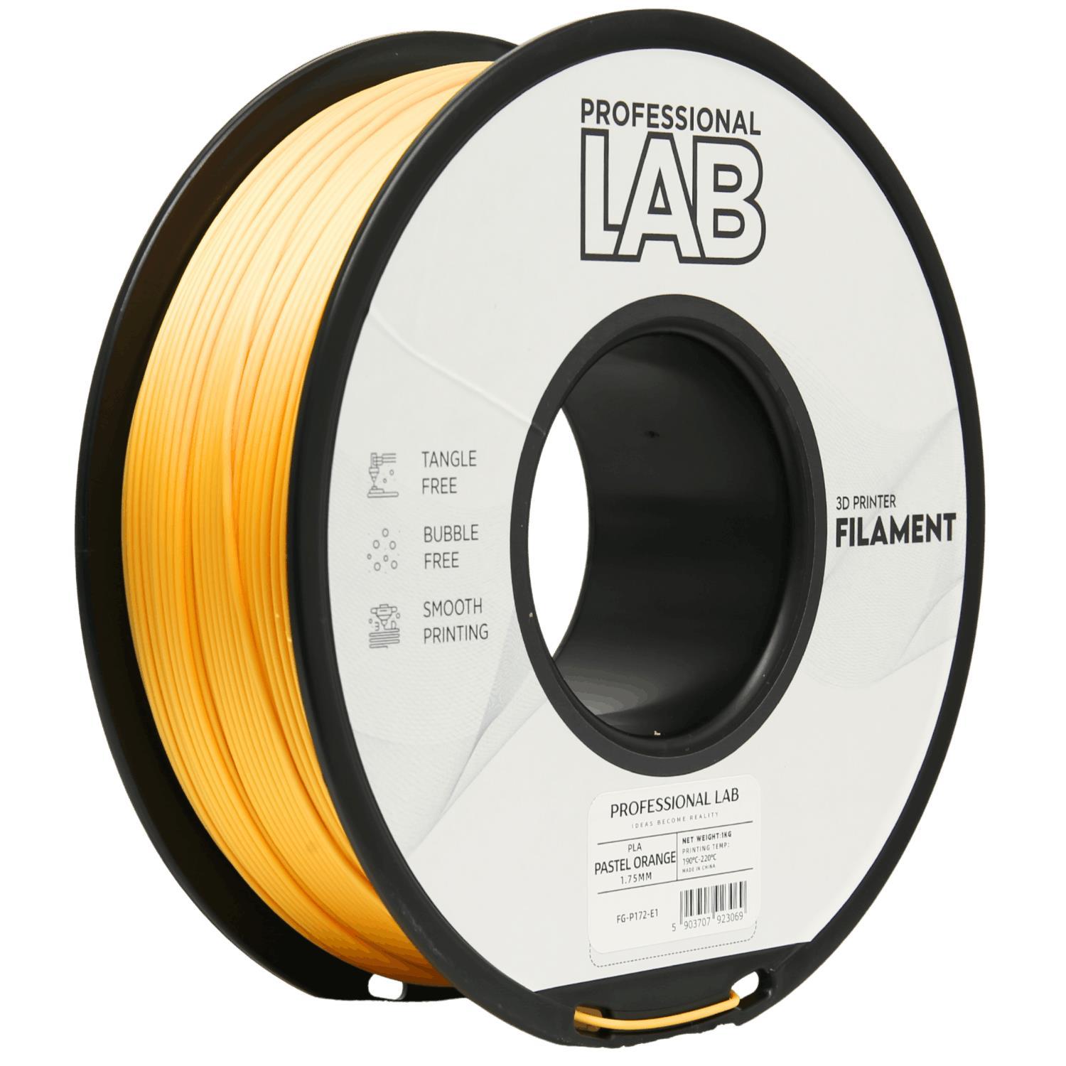 Professional Lab FG-P172-E1, 3D filament, PLA, 1.75mm, 1000g, Orange (Pastel orange)