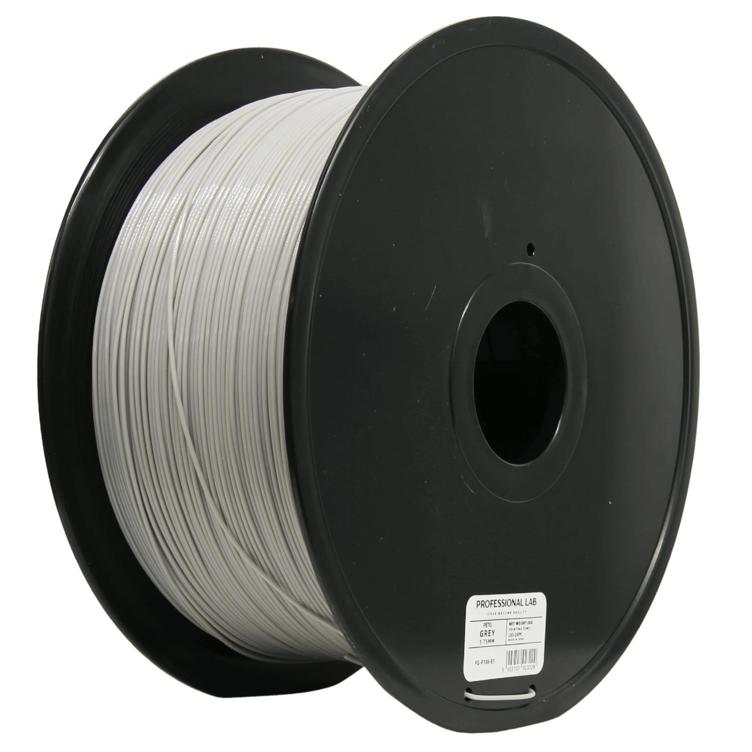 Professional Lab Professional Lab FG-P188-E1, 3D filament, PETG, 1.75mm, 3000g, Grey