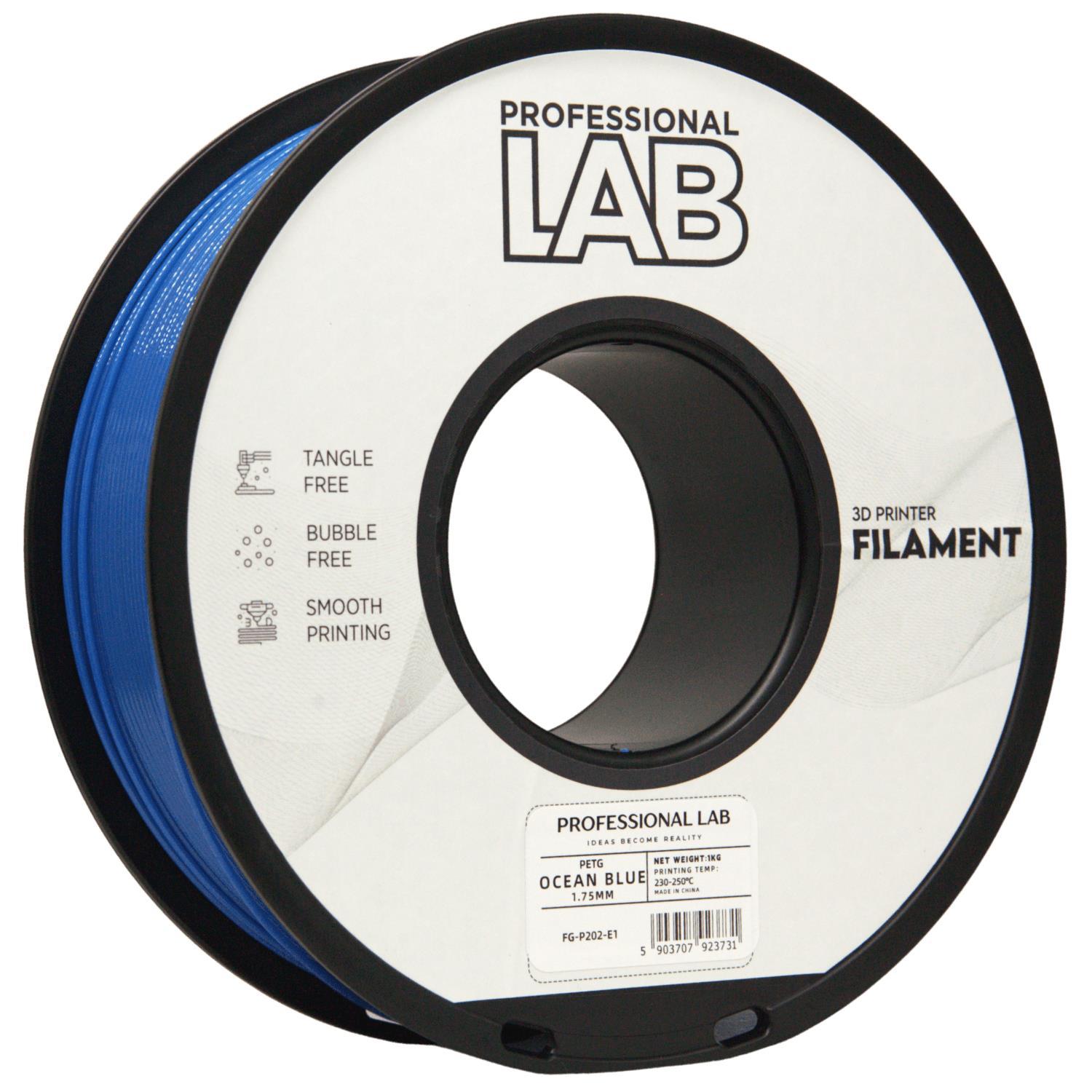 Professional Lab Professional Lab FG-P202-E1, 3D filament, PETG, 1.75mm, 1000g, Blue (Ocean blue)