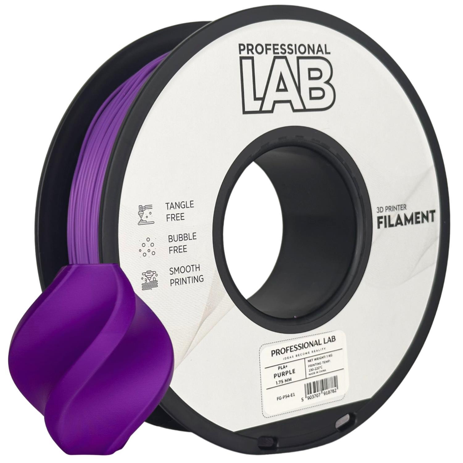 Levně Professional Lab FG-P54-E1, 3D filament, PLA+, 1,75mm, 1000g, Fialový (Purple)