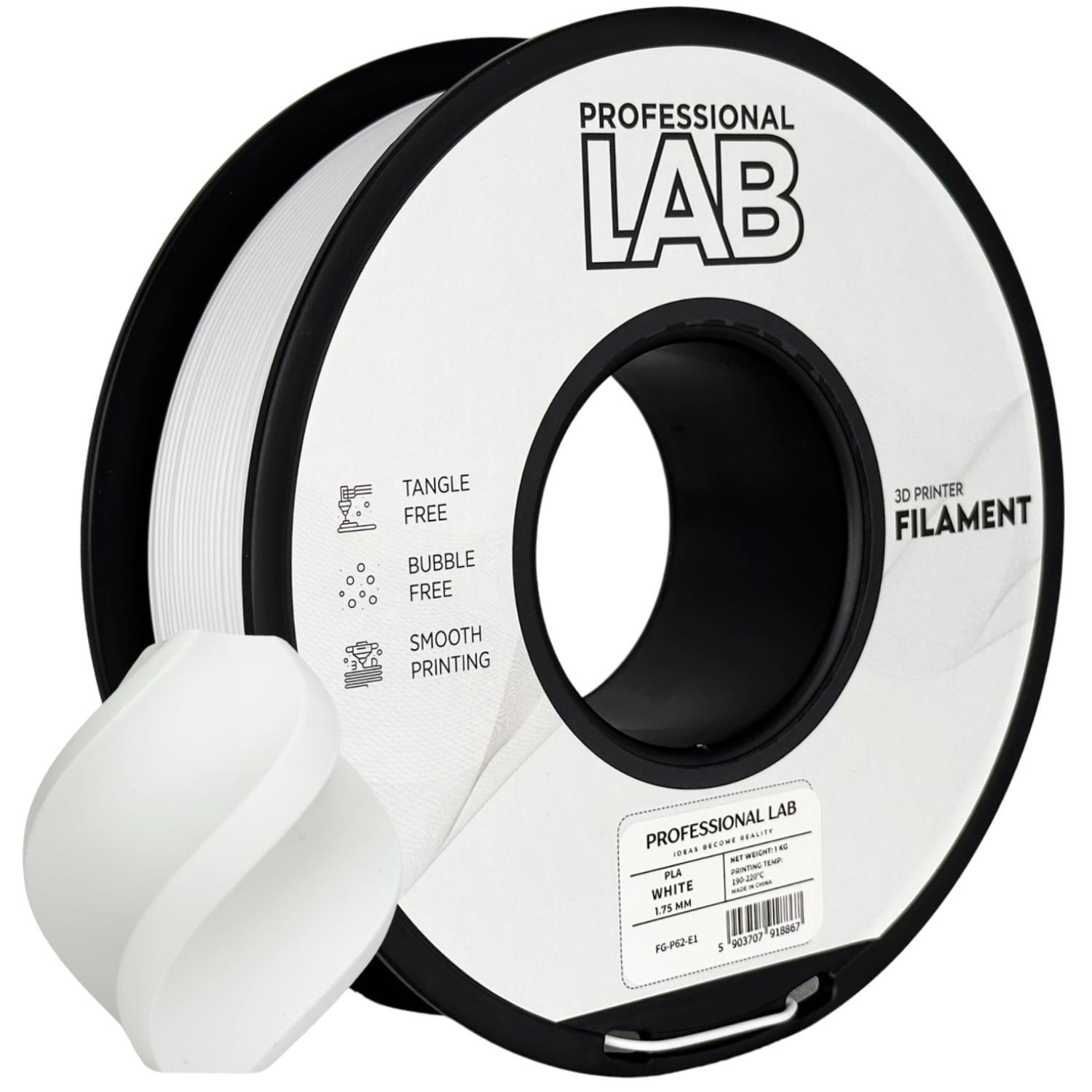 Professional Lab FG-P62-E1, 3D filament, PLA, 1.75mm, 1000g, White