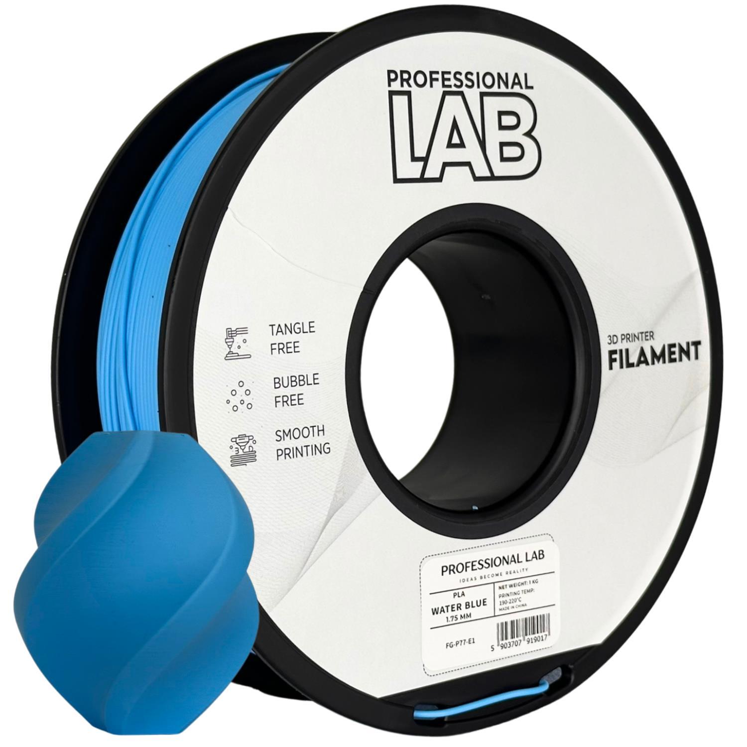 Levně Professional Lab FG-P77-E1, 3D filament, PLA, 1,75mm, 1000g, Modrý (Water blue)
