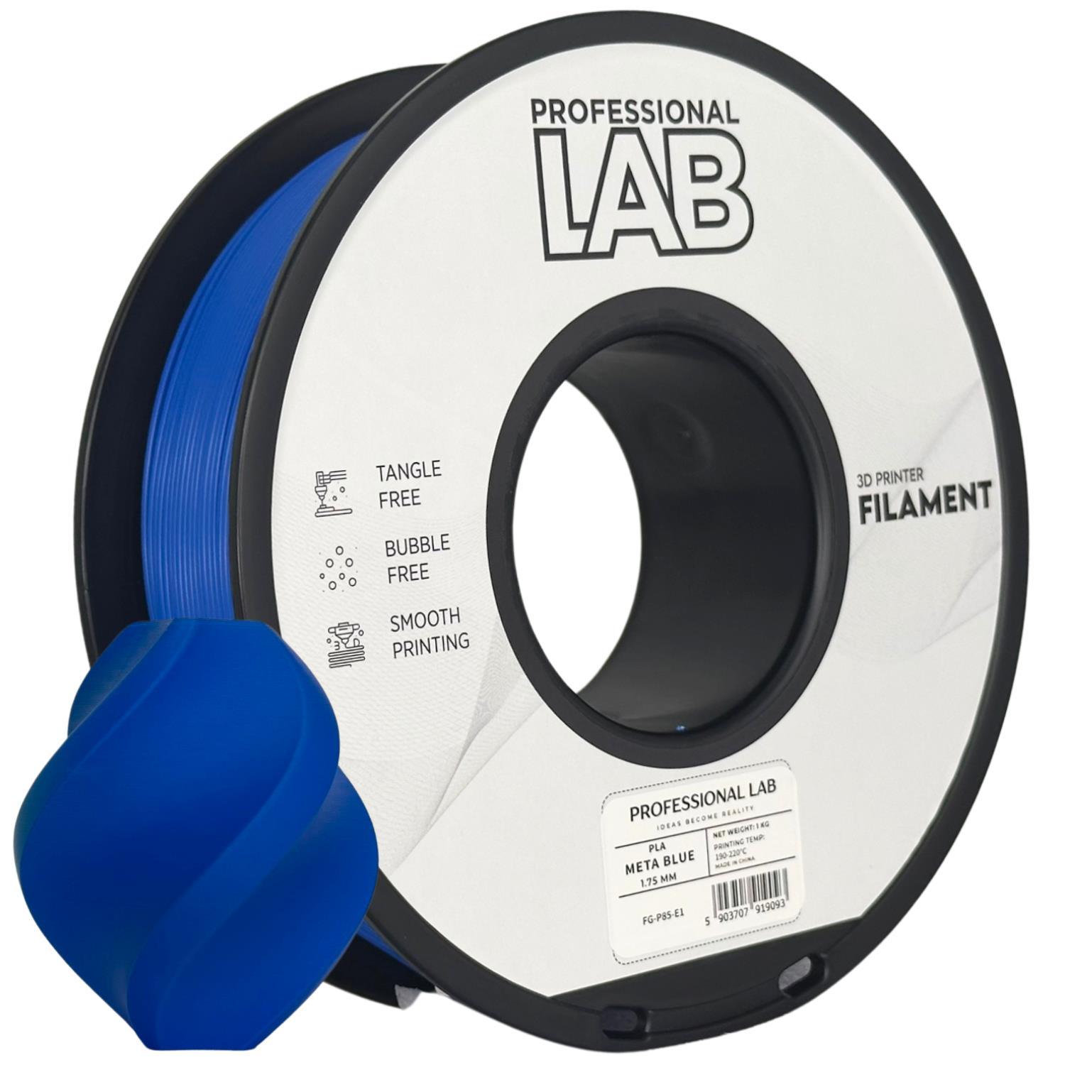 Levně Professional Lab FG-P85-E1, 3D filament, PLA, 1,75mm, 1000g, Modrý (Meta blue)