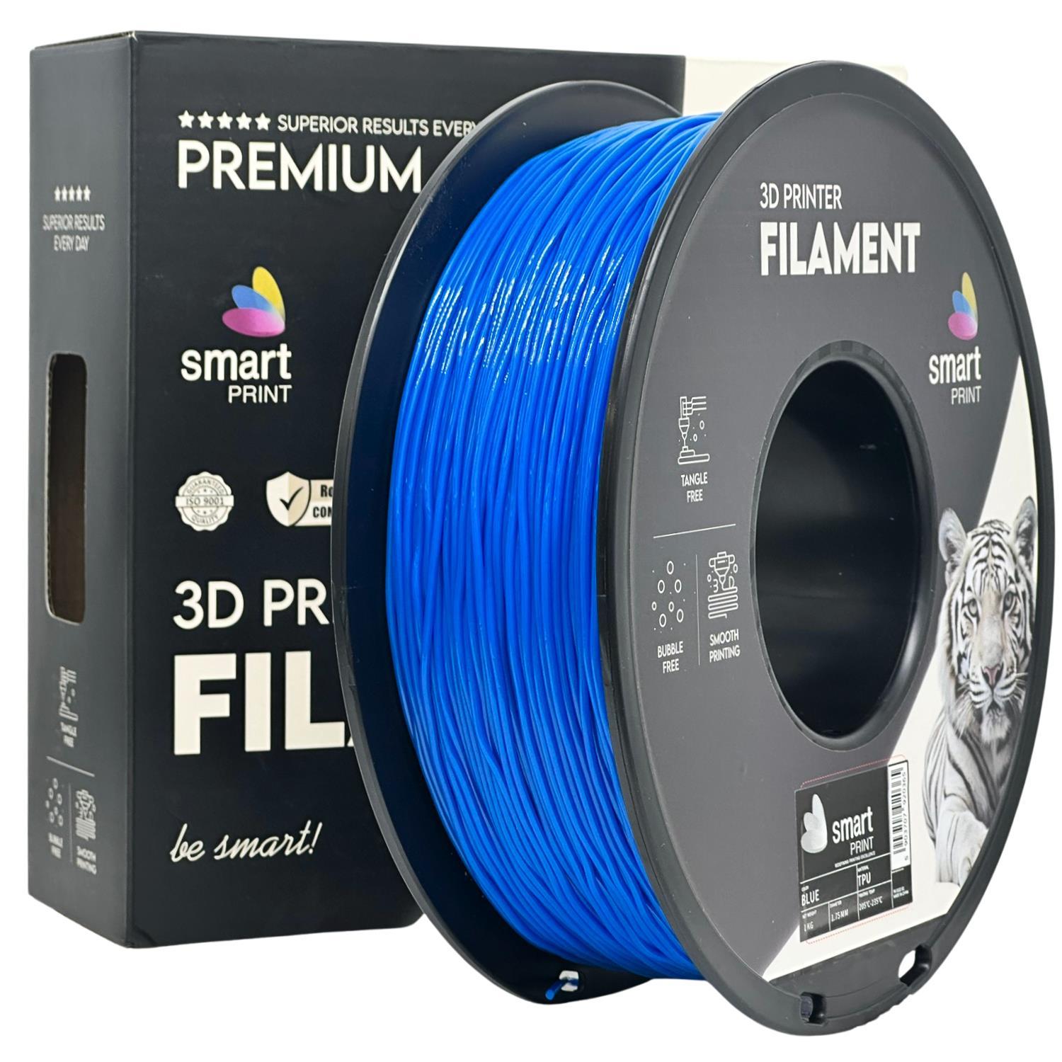 Levně Smart Print FG-S122-E1, 3D filament, TPU 95A, 1,75mm, 1000g, Modrý (Blue)