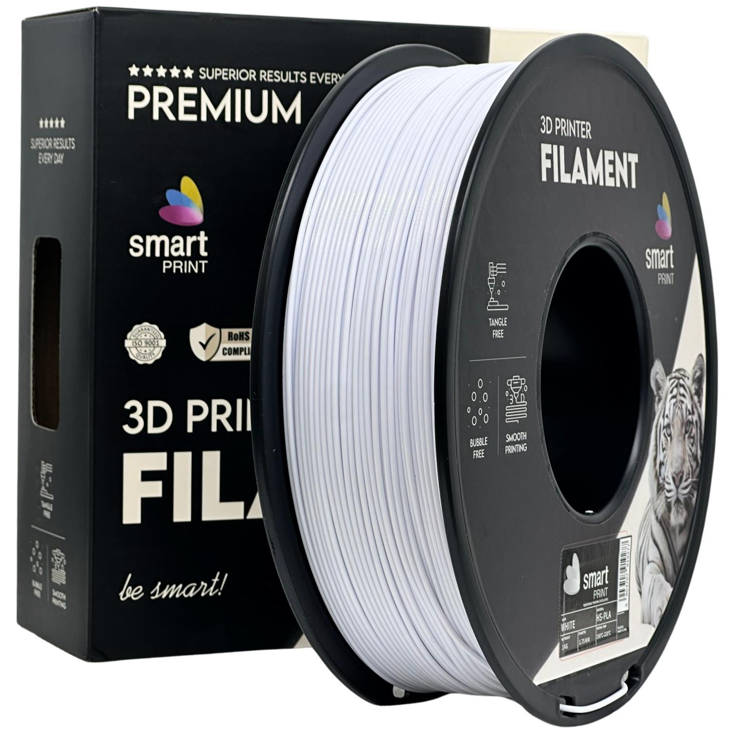 Levně Smart Print FG-S13-E1, 3D filament, HS-PLA, 1,75mm, 1000g, Bílý (White)