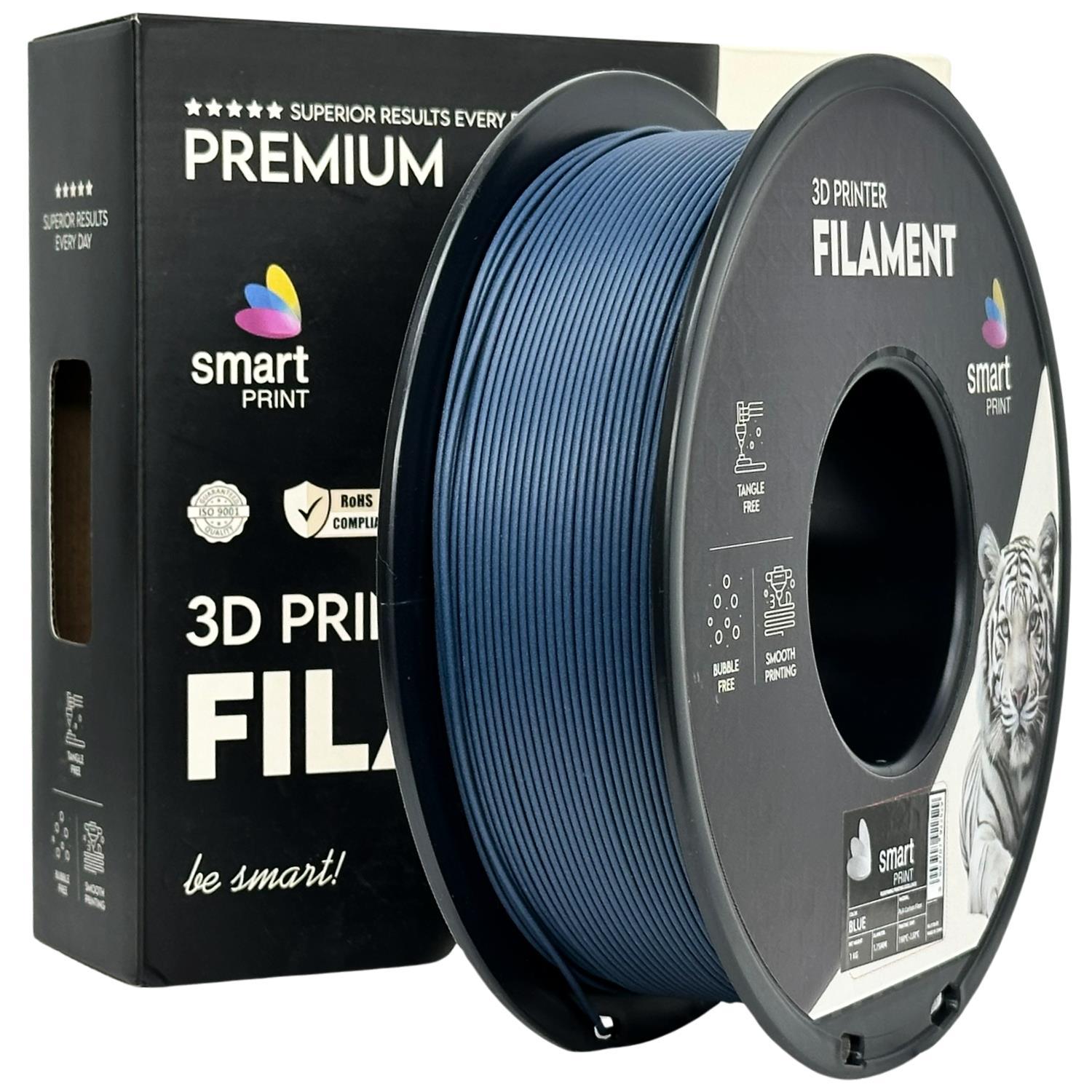 Levně Smart Print FG-S130-E1, 3D filament, PLA Carbon Fiber, 1,75mm, 1000g, Modrý (Blue)
