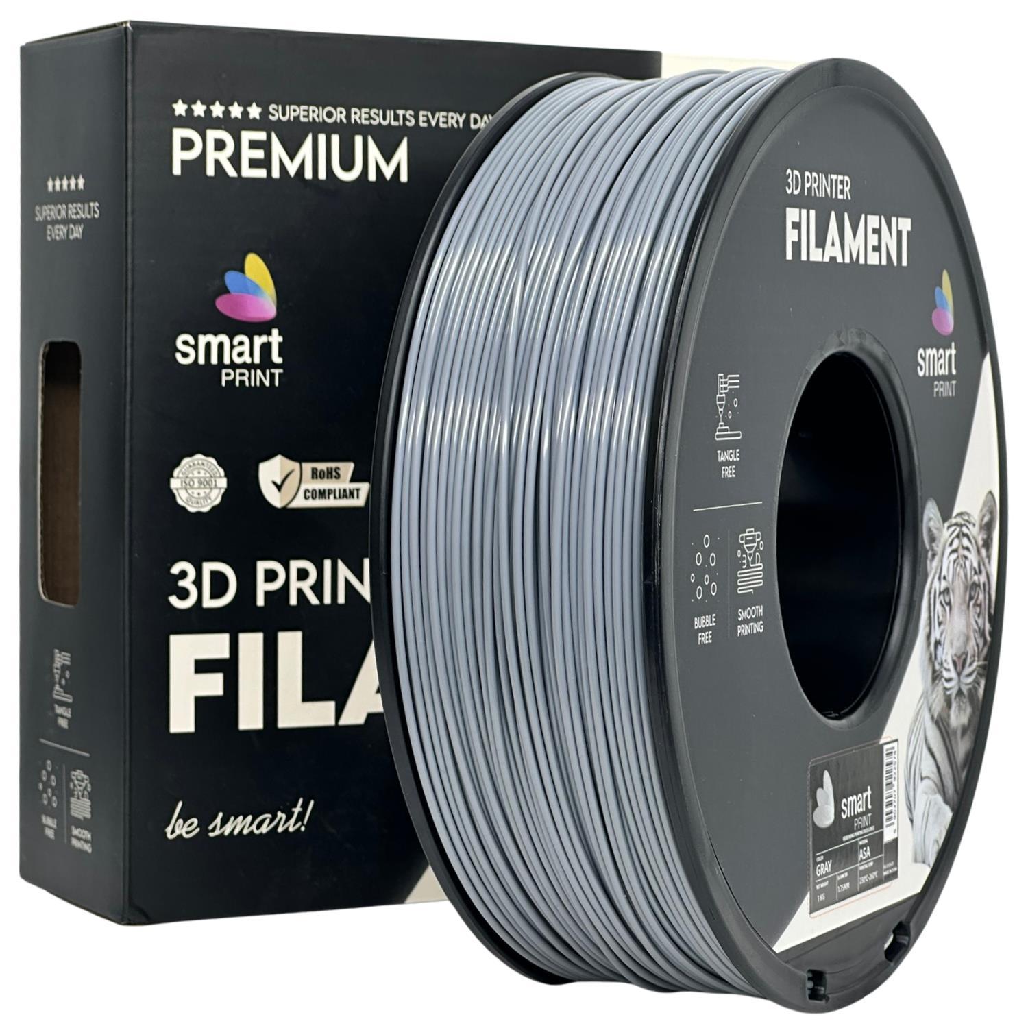 Levně Smart Print FG-S135-E1, 3D filament, ASA, 1,75mm, 1000g, Šedý (Grey)