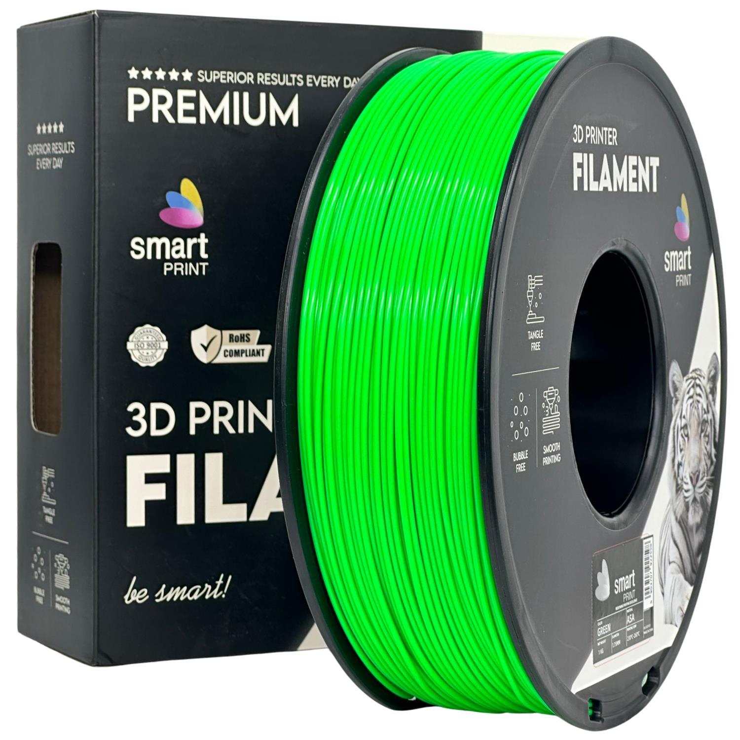 Levně Smart Print FG-S137-E1, 3D filament, ASA, 1,75mm, 1000g, Zelený (Green)