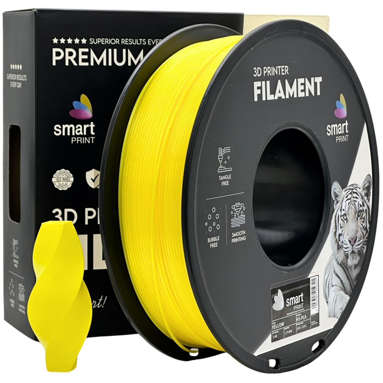 Levně Smart Print FG-S18-E1, 3D filament, HS-PLA, 1,75mm, 1000g, Žlutý (Yellow)