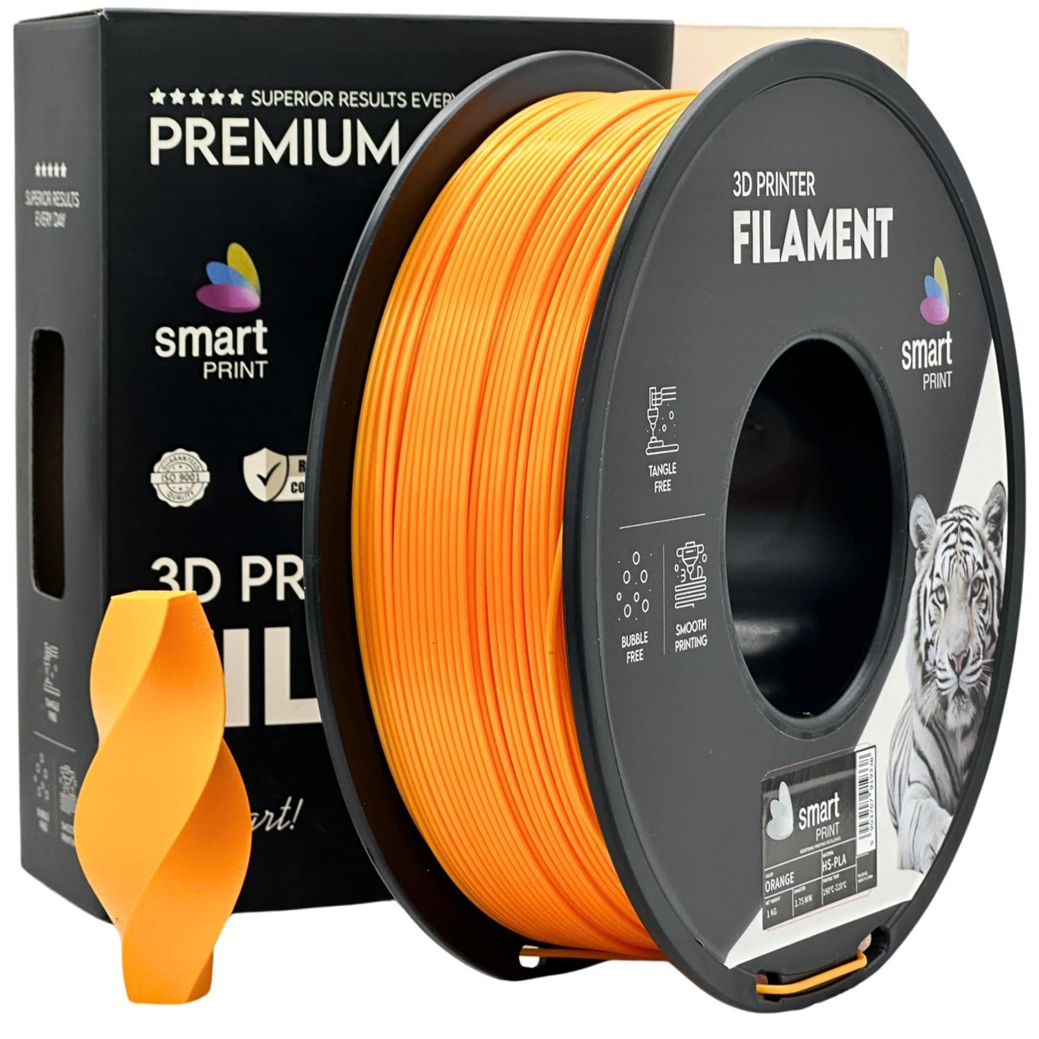 Levně Smart Print FG-S19-E1, 3D filament, HS-PLA, 1,75mm, 1000g, Oranžový (Orange)