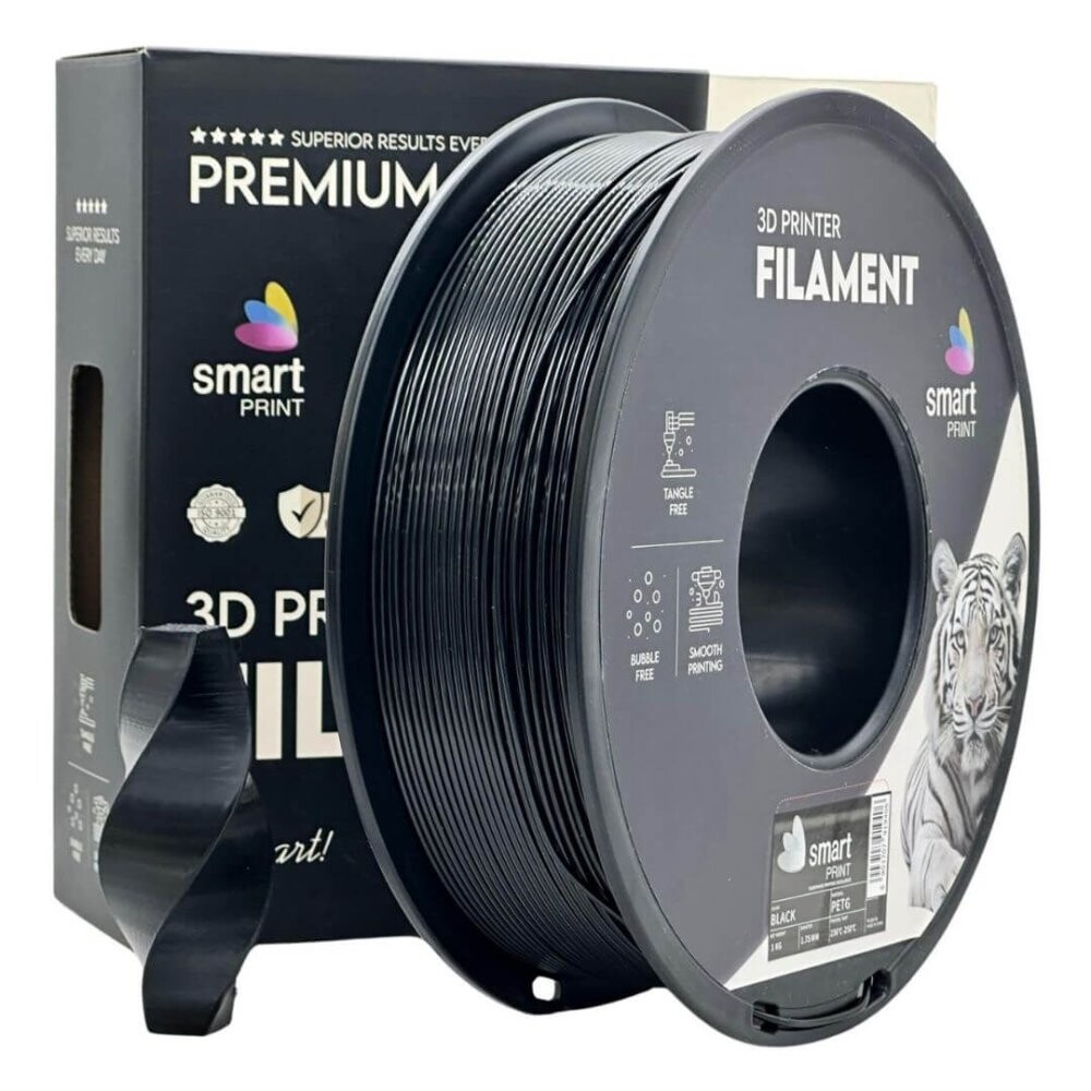 Levně Smart Print FG-S191-E1, 3D filament, PLA, 1,75mm, 5000g, Černý (Black)
