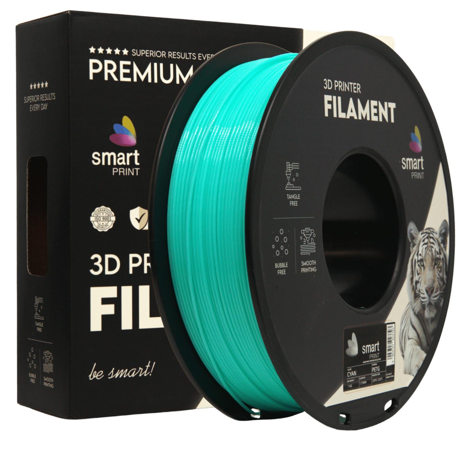 Smart Print Smart Print FG-S196-E1, 3D filament, PETG, 1.75mm, 1000g, Azure (Cyan)