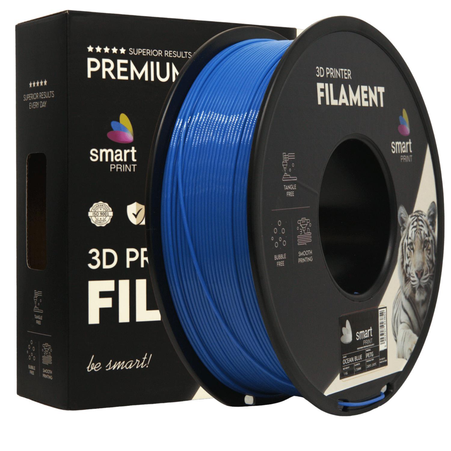 Smart Print FG-S202-E1, 3D filament, PETG, 1,75mm, 1000g, Modrý (Ocean blue)