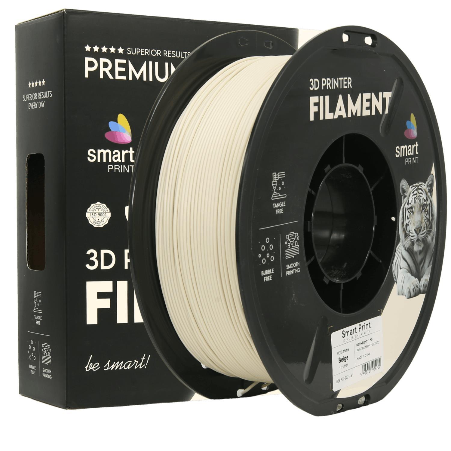 Levně Smart Print FG-S221-E1, 3D filament, PETG Matte, 1,75mm, 1000g, Béžový (Beige)