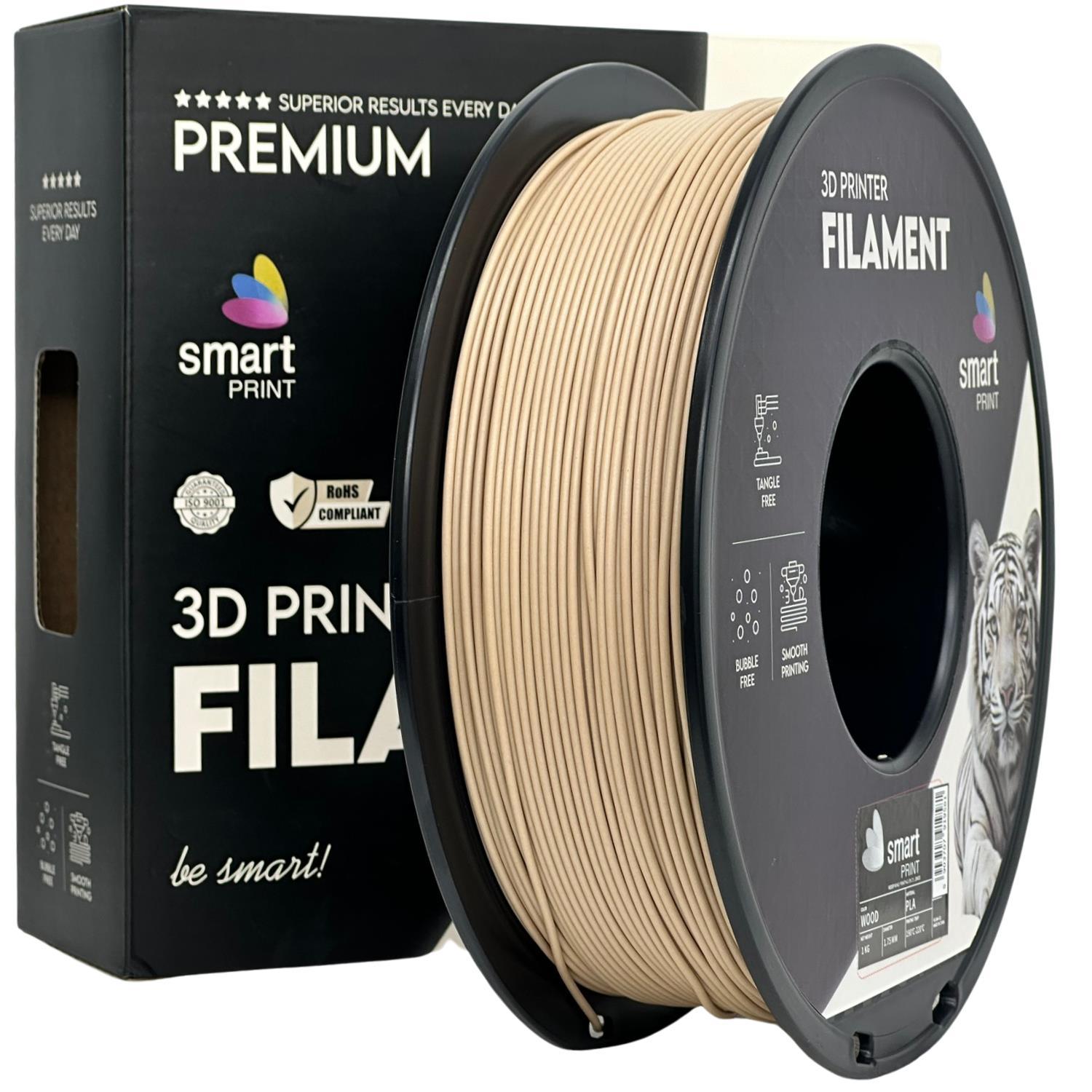 Smart Print Smart Print FG-S44-E1, 3D filament, PLA Wood, 1.75mm, 1000g, Brown