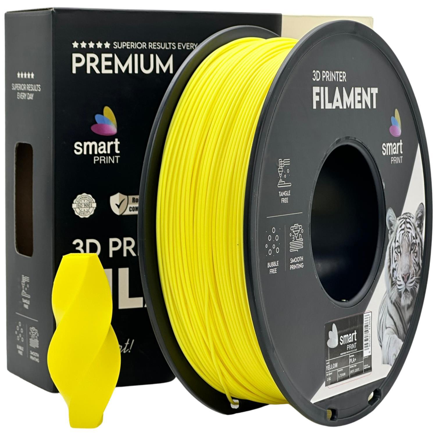 Levně Smart Print FG-S52-E1, 3D filament, PLA+, 1,75mm, 1000g, Žlutý (Yellow)