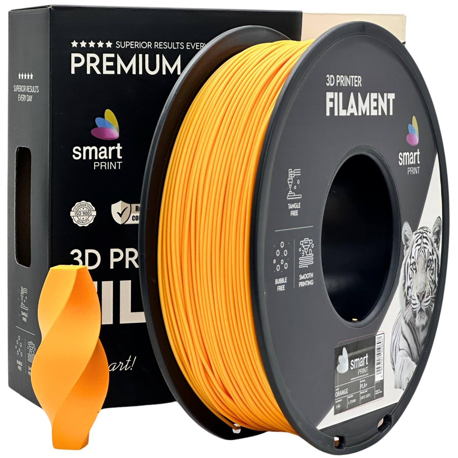 Levně Smart Print FG-S55-E1, 3D filament, PLA+, 1,75mm, 1000g, Oranžový (Orange)