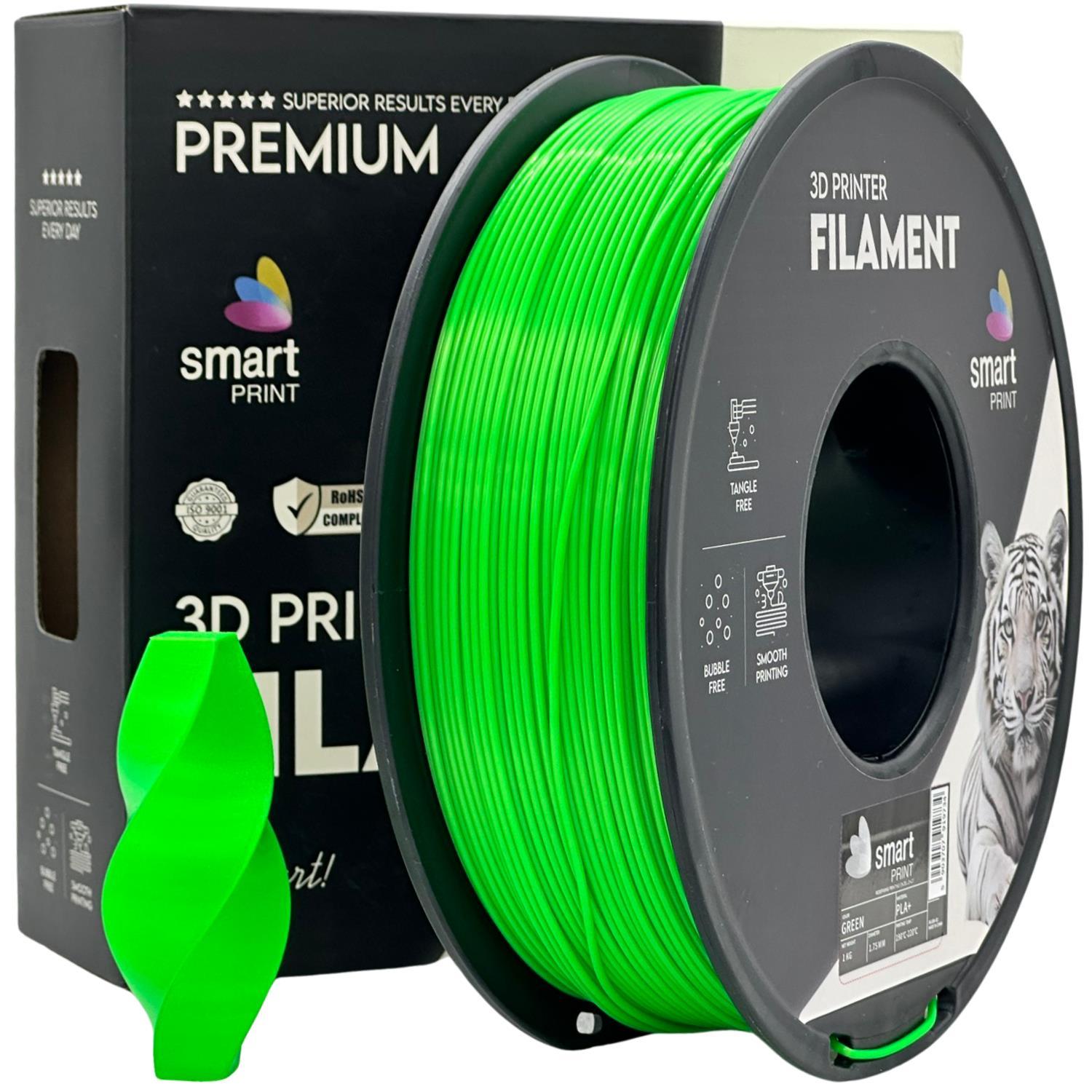 Levně Smart Print FG-S59-E1, 3D filament, PLA+, 1,75mm, 1000g, Zelený (Green)
