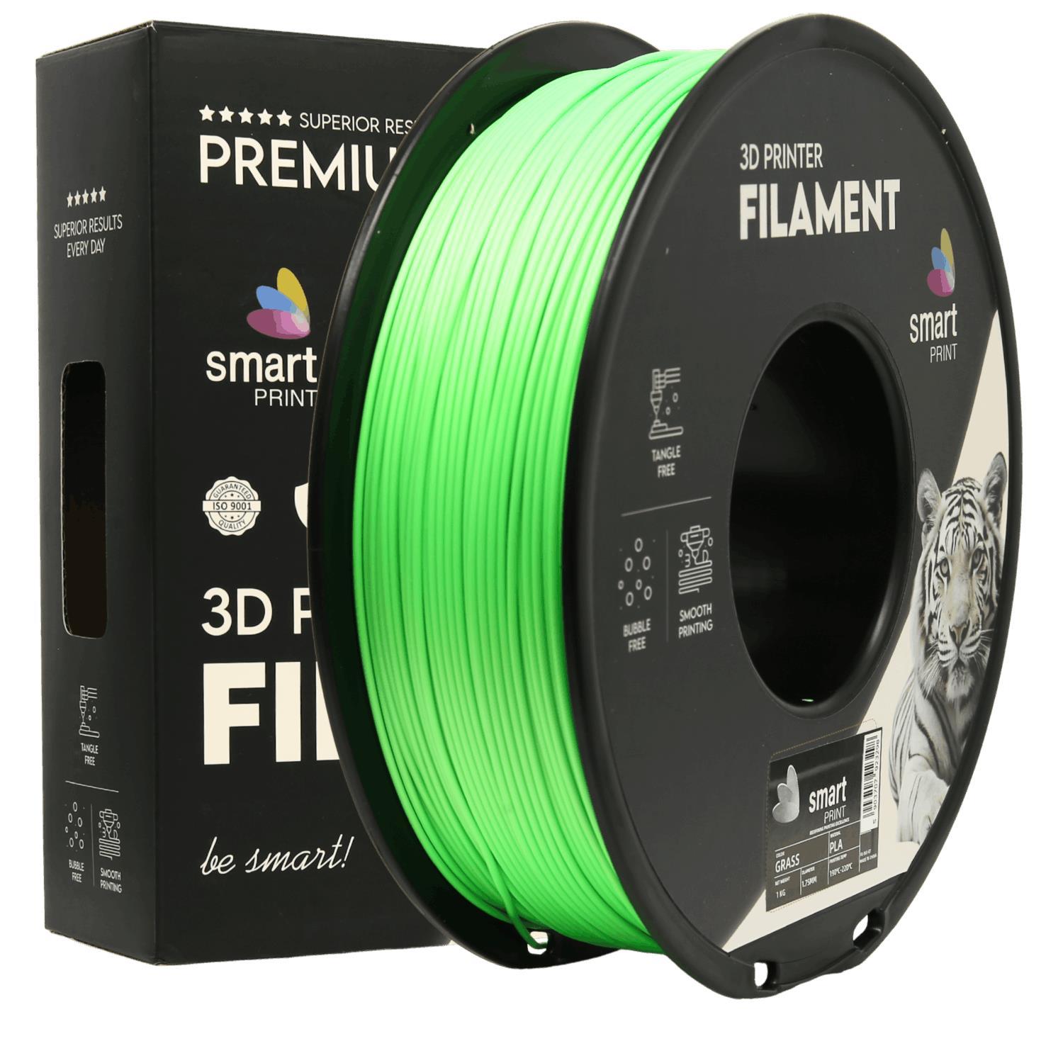 Smart Print FG-S65-E1, 3D filament, PLA, 1.75mm, 1000g, Green (Grass green)