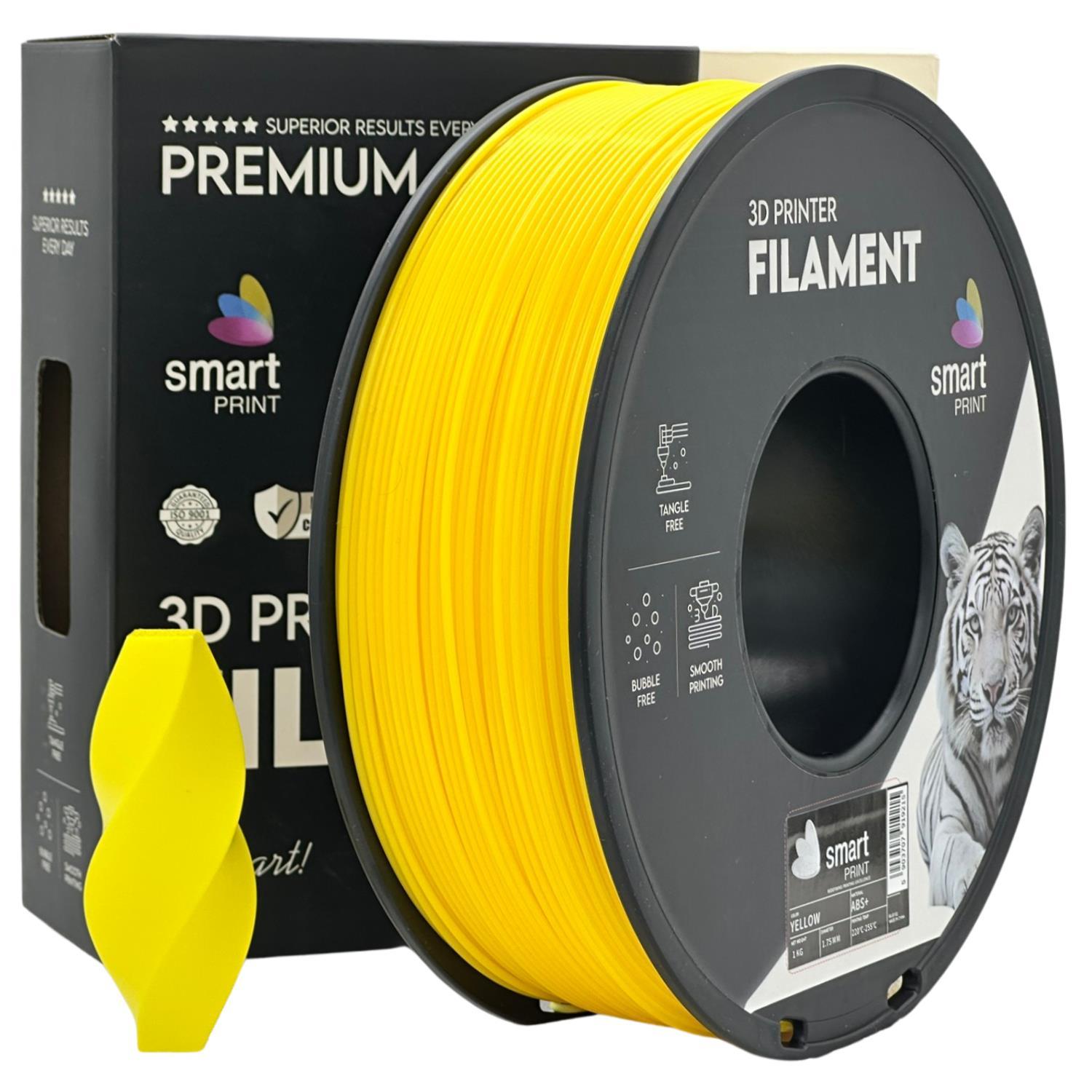 Levně Smart Print FG-S7-E1, 3D filament, ABS+, 1,75mm, 1000g, Žlutý (Yellow)