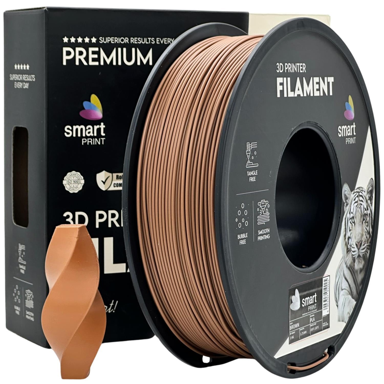 Smart Print FG-S78-E1, 3D filament, PLA, 1,75mm, 1000g, Hnědý (Brown)