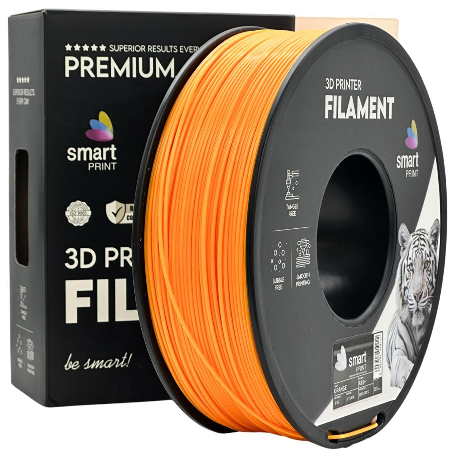 Levně Smart Print FG-S8-E1, 3D filament, ABS+, 1,75mm, 1000g, Oranžový (Orange)