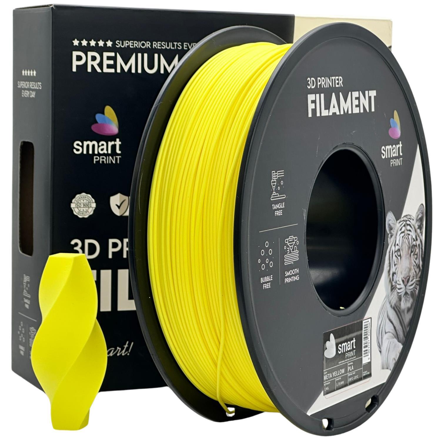 Levně Smart Print FG-S86-E1, 3D filament, PLA, 1,75mm, 1000g, Žlutý (Meta yellow)