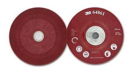 3M Ribbed Backing Pad for Fibre Discs, Red 115 mm M14