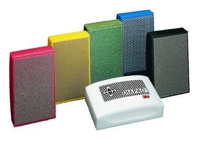 3M 6200J Diamond Sanding Sponges, 90 mm x 55 mm N125 (P120) black/black