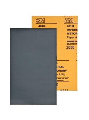 3M 3M 401Q WetorDry Micro Fine Sanding Sheet, 138 mm x 230 mm P2000