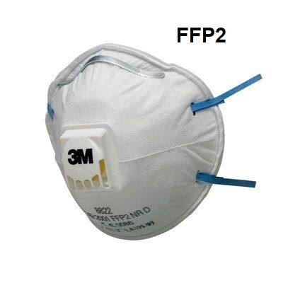 3M 3M Filtering Half Mask 8822 (FFP2 NR D) with Exhalation Valve 10 pcs