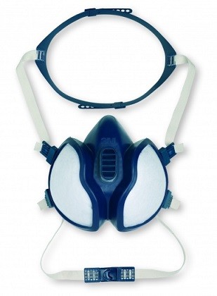 3M 4251+ Half Mask with Integrated FFA1P2RD Filters; greater exhalation valve permeability