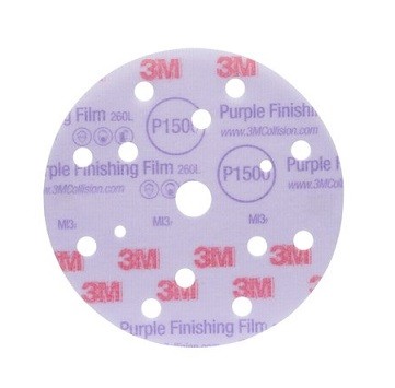 3M 3M 260L Hook-it™ Fine Sanding Disc, 15 Holes 3M 260L Hook-it™ Fine Sanding Disc, 15 Holes, P800, Diameter 150 mm (51155)
