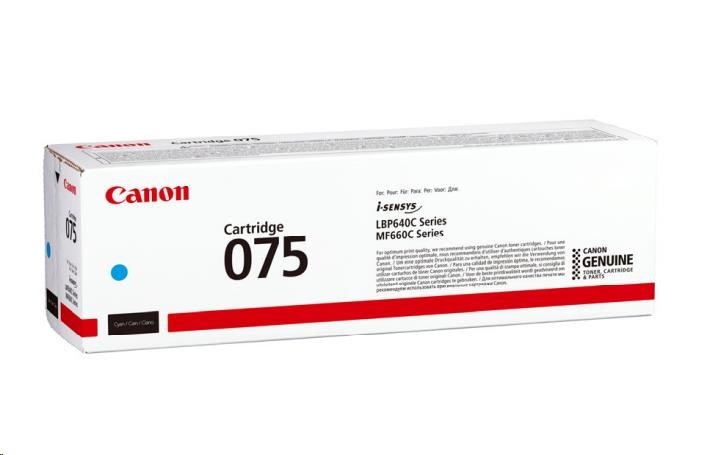 Canon TONER 075 BK černá pro i-SENSYS LBP646Cdw, LBP647Cdw, MF664Cdw, MF667Cdw (1400 str.)