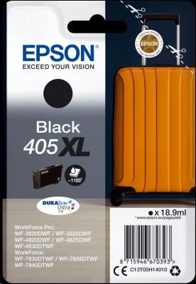 EPSON ink čer Singlepack Black 405XL Durabrite Ultra originální inkoustová cartridge