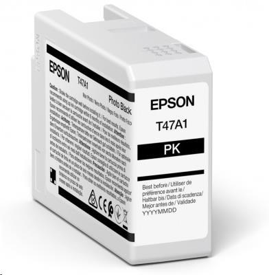 EPSON ink Singlepack Photo Black T47A1 UltraChrome Pro 10 ink 50ml.
