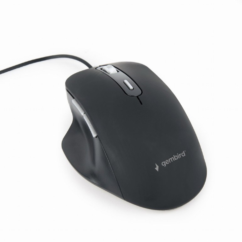 Levně GEMBIRD myš MUS-6B-02, drátová, optická, USB, podsvícená, černá