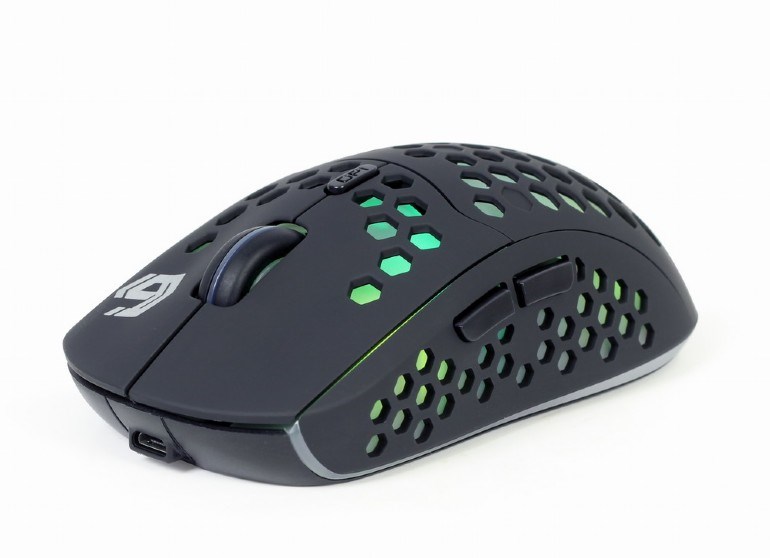 Levně GEMBIRD myš RAGNAR WRX500, černá, bezdrátová, podsvícená, 1600DPI, USB nano receiver