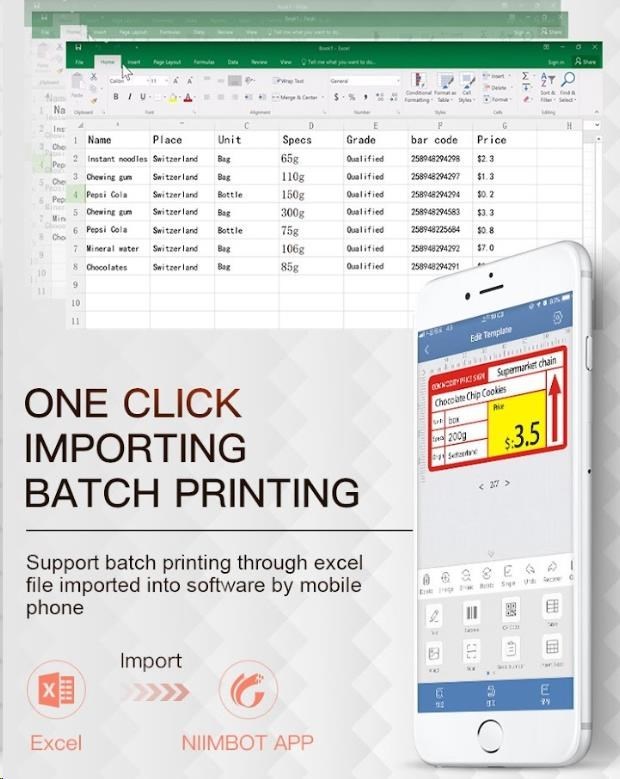 Niimbot B21 Smart 1AC19051601 tlačiareň štítkov, čierna + role etikiet.


Termálna tlačová technológia

Bluetooth pripojenie + tlač z PC

Kompatibilita s aplikáciou Niimbot App pre Android, iOS a Windows

Rozlíšenie 203 dpi – ostrá tlač textov, čiarových aj QR kódov

Horizontálna aj vertikálna tlač

Možnosť pridania log, sériových čísel a grafických prvkov

Rýchlosť tlače až 60 mm/s

Šírka štítkov 20–50 mm

Vstavaná batéria 1500 mAh – až 5 hodín nepretržitej prevádzky

Automatické rozpoznanie štítkov – tlačiareň sama nastaví formát podľa vloženej role

Multijazyčná aplikácia

Kompaktné rozmery (13 × 9,5 × 6 cm)

Obsah balenia
Tlačiareň štítkov Niimbot Smart B21 1AC19051601, USB-C nabíjací kábel, sada bielych samolepiacich štítkov Niimbot 50 x 30 mm (210 ks), používateľská príručka