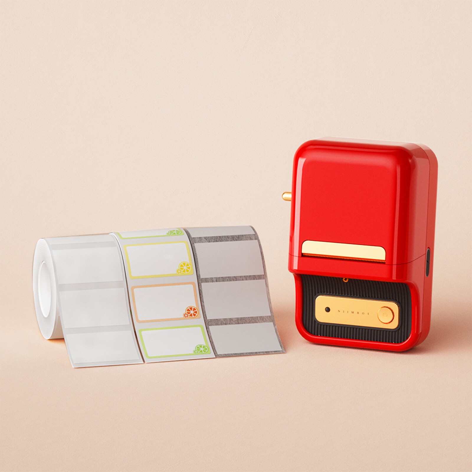 Niimbot B21 Smart 1AC13081606 tlačiareň štítkov, červená + role etikiet.


Termálna tlačová technológia bez nutnosti atramentu a tonera – ekonomické a ekologické riešenie.

Bluetooth pripojenie + tlač z PC

Kompatibilita s aplikáciou Niimbot App pre Android, iOS a Windows

Rozlíšenie tlače 203 dpi

Rýchlosť tlače až 60 mm/s

Max.

Horizontálna aj vertikálna tlač

Tvorba čiarových a QR kódov, sériových čísel, obrázkov a textov

Automatické rozpoznávanie štítkov

Vstavaná batéria 1500 mAh – až 4–5 hodín nepretržitej prevádzky

Podpora importu dát z MS Excel – ideálne pre sériovú tlač štítkov

Multijazyčná aplikácia

Kompaktné rozmery (13 × 9,5 × 6 cm)

Obsah balenia
Tlačiareň štítkov Niimbot Smart B21 1AC13081606, USB-C nabíjací kábel, sada bielych samolepiacich štítkov 50 x 30 mm (210 ks), používateľská príručka