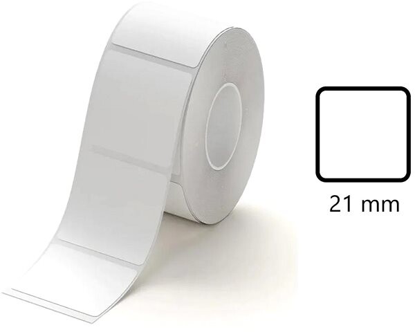 Levně Niimbot A2A18348301, 21x21mm, 300ks, bílé samolepicí štítky