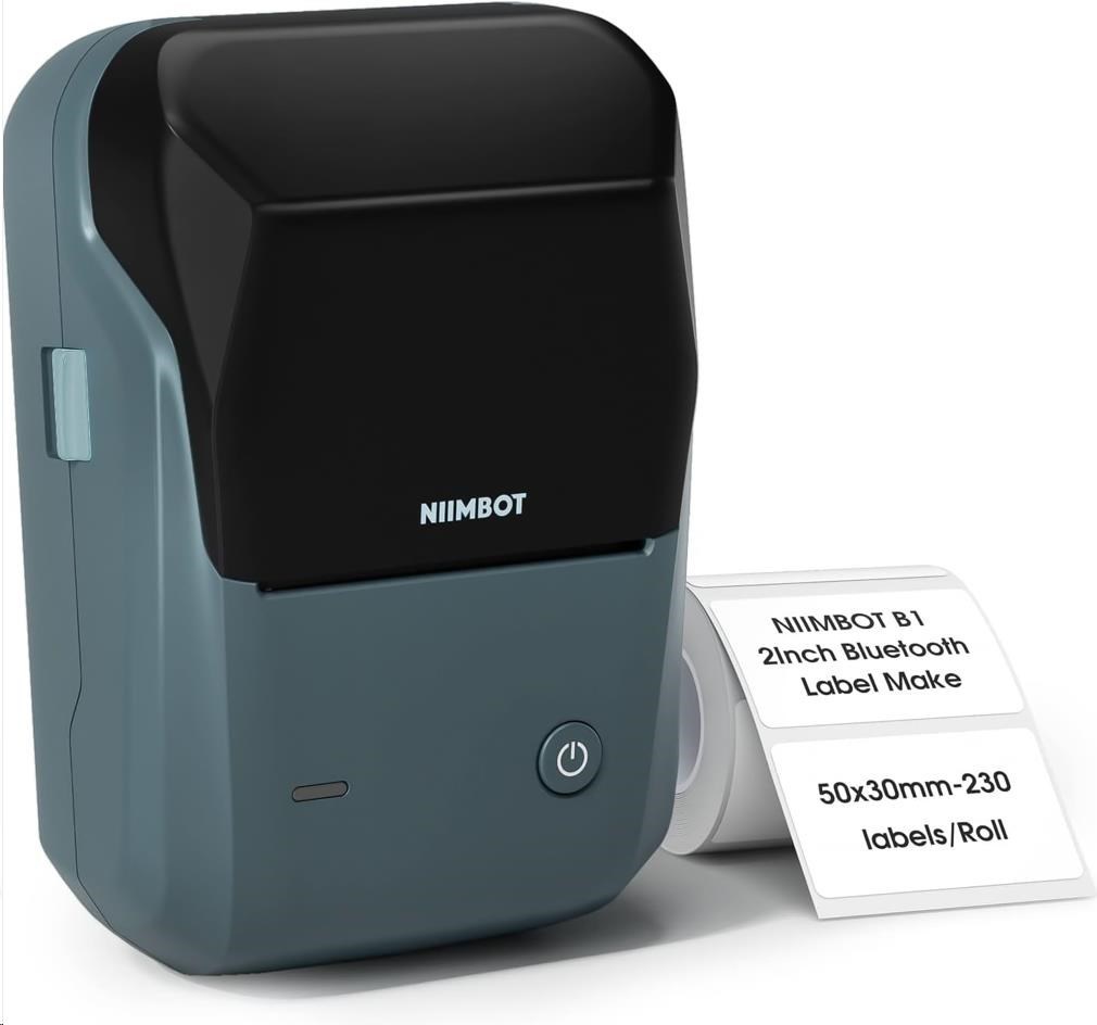 Niimbot Smart B1 1AC12121602 tiskárna štítků, modrá + role štítků