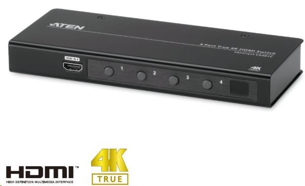 Levně ATEN 4 port HDMI switch 4 PC - 1 HDMI VS481C True 4K@60Hz video